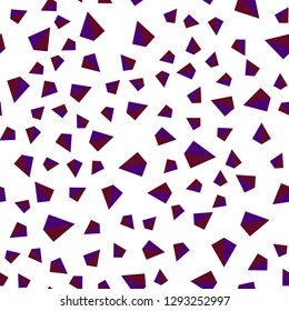 Dark Pink, Yellow vector seamless, isometric layout with lines, triangles. Beautiful illustration with triangles in nature style. Texture for window blinds, curtains.