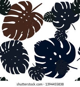 Dark Pink, Yellow vector seamless doodle pattern with leaves. Brand new colored illustration in blurry style with leaves. Texture for window blinds, curtains.