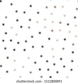 Planta transparente de color rosa oscuro y amarillo con copos de nieve. Brillante ilustración colorida con nieve al estilo navideño. Plantilla para tarjetas de presentación, sitios web.
