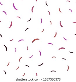 Dark Pink, Yellow vector seamless background with wry lines. Brand new colorful illustration in simple style. Abstract style for your business design.