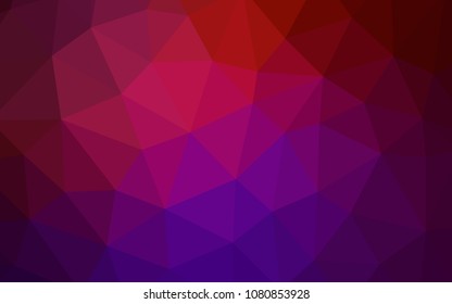 Dark Pink, Yellow vector shining triangular cover. A sample with polygonal shapes. Brand new style for your business design.