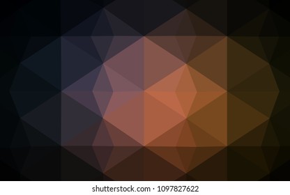 Dark Pink, Yellow vector shining triangular backdrop. Glitter abstract illustration with an elegant triangles. Pattern for a brand book's backdrop.