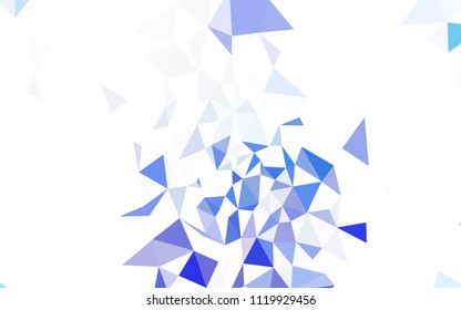 Dark Pink, Yellow vector shining triangular cover. Shining colorful illustration with triangles. Brand new design for your business.