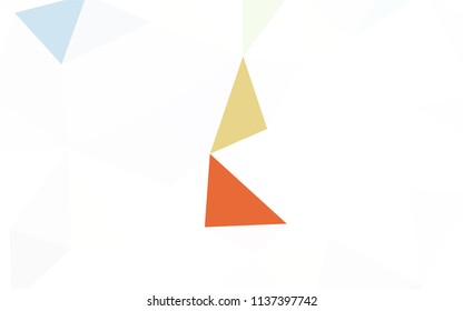 Dark Pink, Yellow vector shining triangular layout. Geometric illustration in Origami style with gradient.  A new texture for your web site.
