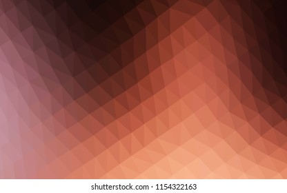 Dark Pink, Yellow vector shining hexagonal background. A vague abstract illustration with gradient. The elegant pattern can be used as part of a brand book.