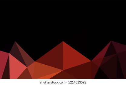 Dark Pink, Yellow vector shining hexagonal template. Shining colored illustration in a Brand new style. Brand new design for your business.