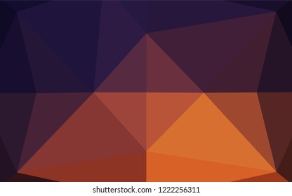 Dark Pink, Yellow vector shining hexagonal pattern. Colorful illustration in abstract style with gradient. The polygonal design can be used for your web site.