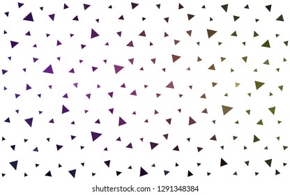 Dark Pink, Yellow vector  shining triangular background. A completely new color illustration in a polygonal style. Pattern for a brand book's backdrop.