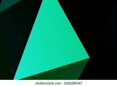 Dark Pink, Yellow vector shining triangular backdrop. A completely new color illustration in a polygonal style. New template for your brand book.