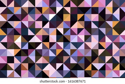 Dark Pink, Yellow vector shining triangular pattern. Modern geometrical abstract illustration with gradient. A new texture for your design.