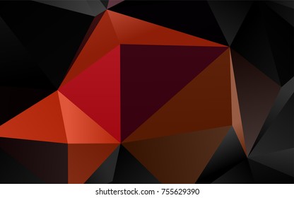 Dark Pink, Yellow vector shining triangular pattern. Shining colored illustration in a brand-new style. The best triangular design for your business.