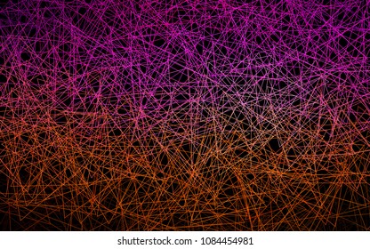 Dark Pink, Yellow vector of small triangles on white background. Illustration of abstract texture of triangles. Pattern design for banner, poster, cover.