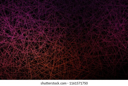 Dark Pink, Yellow vector of small triangles on white background. Illustration of abstract texture of triangles. Pattern design for banner, poster, cover.