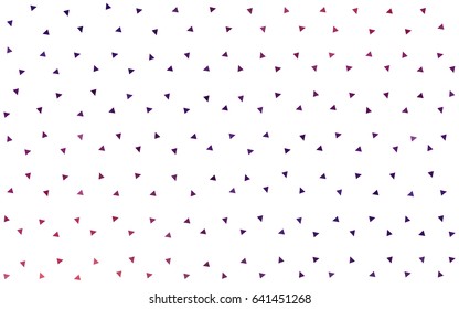 Dark Pink, Yellow vector of small triangles on white background. Illustration of abstract texture of triangles. Pattern design for banner, poster, cover.