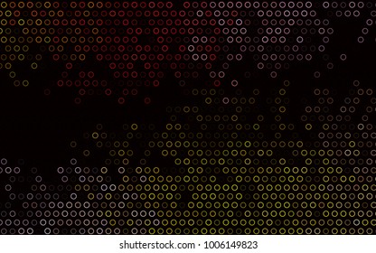Dark Pink, Yellow vector  template with circles. Abstract illustration with colored bubbles in nature style. New design for ad, poster, banner of your website.