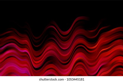 Dark Pink, Yellow vector template with lines, ovals. Modern gradient abstract illustration with bandy lines. A completely new template for your business design.