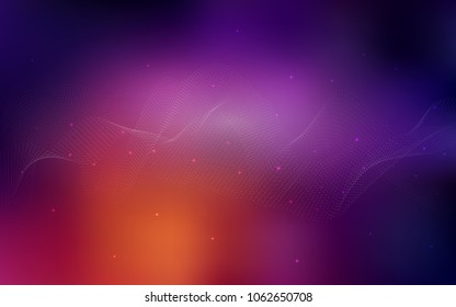 Dark Pink, Yellow vector template with circles. Illustration with set of shining colorful abstract circles. Beautiful design for your business natural advert.