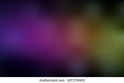 Dark Pink, Yellow vector template with space stars. Shining illustration with sky stars on abstract template. Pattern for astronomy websites.