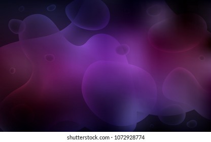 Dark Pink, Yellow vector template with abstract circles. A completely new color illustration in memphis style. Brand-new design for your ads, poster, banner.