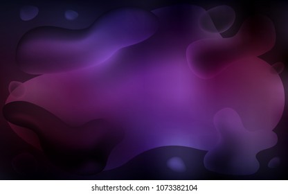 Dark Pink, Yellow vector template with bubble shapes. Colorful illustration in abstract memphis style with gradient. Brand-new design for your ads, poster, banner.
