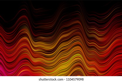 Dark Pink, Yellow vector template with lines, ovals. Colorful illustration in abstract marble style with gradient. The elegant pattern for brand book.