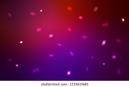 Dark Pink, Yellow vector template with ice snowflakes. Snow on blurred abstract background with gradient. New year design for your ad, poster, banner.