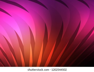 Dark Pink, Yellow vector template with repeated sticks. Glitter abstract illustration with colored sticks. The template can be used as a background.