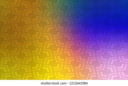 Dark Pink, Yellow vector template with abstract circles. Glitter abstract illustration with wry lines. Marble design for your web site.