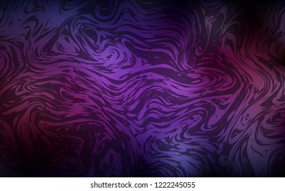 Dark Pink, Yellow vector template with bent lines. Colorful illustration in abstract marble style with gradient. Brand-new design for your ads, poster, banner.