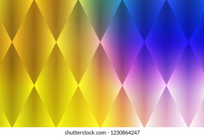 Dark Pink, Yellow vector template with crystals, rectangles. Decorative design in abstract style with rectangles. Best design for your ad, poster, banner.