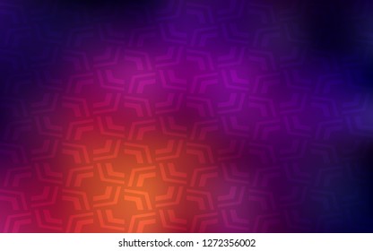 Dark Pink, Yellow vector template with bent lines. Geometric illustration in marble style with gradient.  The elegant pattern for brand book.