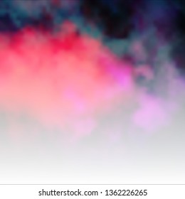 Dark Pink, Yellow vector template with sky, clouds. Shining illustration with abstract gradient clouds. Pattern for your booklets, leaflets.
