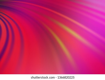 Dark Pink, Yellow vector template with lava shapes. A vague circumflex abstract illustration with gradient. The template for cell phone backgrounds.