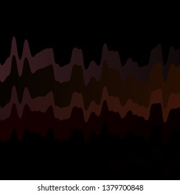 Dark Pink, Yellow vector template with curves. Colorful abstract illustration with gradient curves. Template for cellphones.