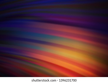 Dark Pink, Yellow vector template with bent lines. Blurred geometric sample with gradient bubbles.  A new texture for your  ad, booklets, leaflets.