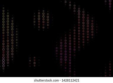 Dark Pink, Yellow vector template in hexagonal style. Design in abstract style with hexagons. Pattern can be used for landing pages.