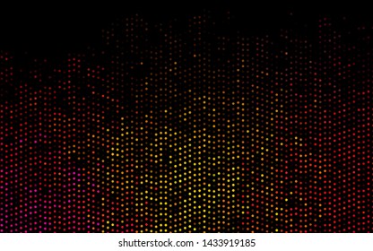 Dark Pink, Yellow vector template with circles. Abstract illustration with colored bubbles in nature style. Pattern for ads, booklets.