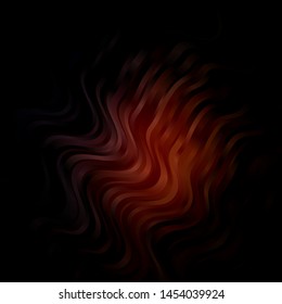 Dark Pink, Yellow vector template with lines. Gradient illustration in simple style with bows. Best design for your ad, poster, banner.