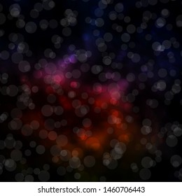 Dark Pink, Yellow vector template with circles. Glitter abstract illustration with colorful drops. Pattern for websites, landing pages.