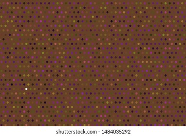 Dark Pink, Yellow vector template with circles. Abstract illustration with colored bubbles in nature style. Pattern for ads, leaflets.