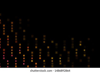 Dark Pink, Yellow vector template with circles, rectangles. Decorative design in abstract style with circles, rectangles. Background for cell phones.