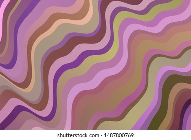 Dark Pink, Yellow vector template with lines. Glitter abstract illustration with wry lines. Abstract style for your business design.