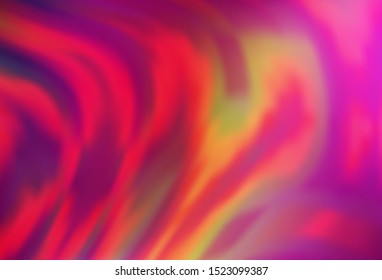 Dark Pink, Yellow vector template with liquid shapes. Colorful illustration in abstract marble style with gradient. A completely new template for your business design.