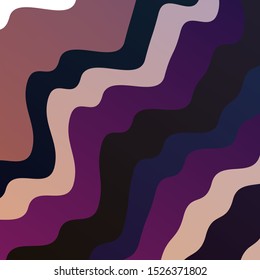 Dark Pink, Yellow vector template with lines. Colorful geometric sample with gradient curves.  Template for your UI design.