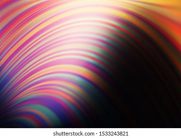 Dark Pink, Yellow vector template with bubble shapes. Blurred geometric sample with gradient bubbles.  A completely new template for your business design.