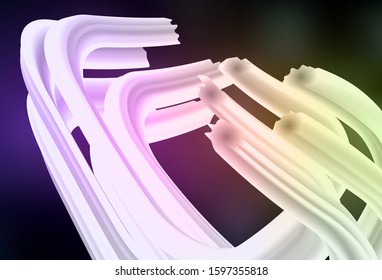 Dark Pink, Yellow vector template with wry lines. A completely new colorful illustration in simple style. Abstract style for your business design.