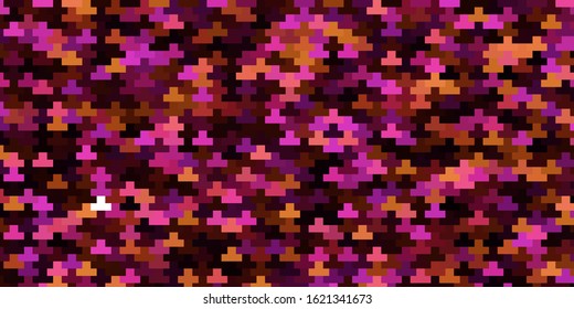 Dark Pink, Yellow vector template with rectangles. New abstract illustration with rectangular shapes. Pattern for commercials, ads.