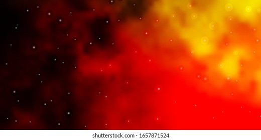 Dark Pink, Yellow vector template with neon stars. Colorful illustration with abstract gradient stars. Design for your business promotion.