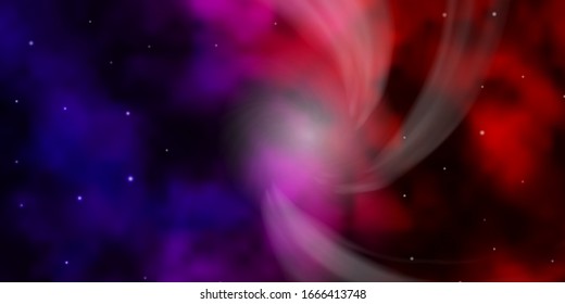 Dark Pink, Yellow vector template with neon stars. Colorful illustration with abstract gradient stars. Best design for your ad, poster, banner.