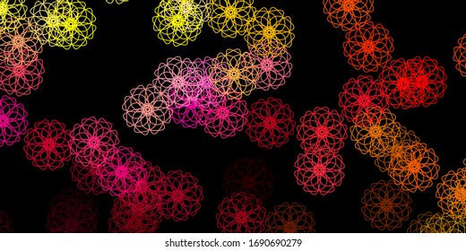 Dark Pink, Yellow vector template with abstract forms. Illustration with colorful shapes in abstract style. Modern design for your ads.